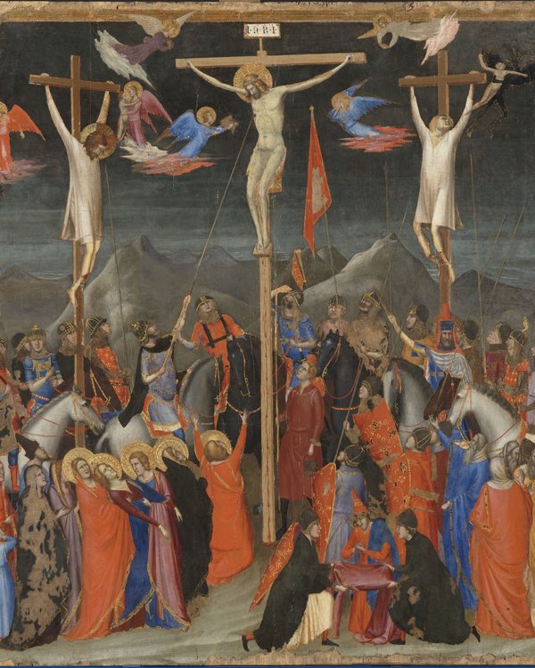 Scuola di Giotto, Crocifissione (1330 circa), tempera su tavola. Parigi, Museo del Louvre (Kim Youngtae/Leemage/Alinari).